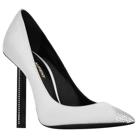 yves saint laurent white pumps|saint laurent pumps.